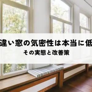 引き違い窓の気密性は本当に低い？その実態と改善策のサムネイル